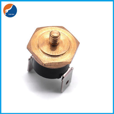 自動手動の再調節された温度スイッチ熱ディスク スイッチM4は銅KSD301サーモスタットをねじで締める