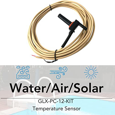 ケーブル15フィートのと太陽GLX-PC-12-KITのプールの温度検出器のサーミスター水空気